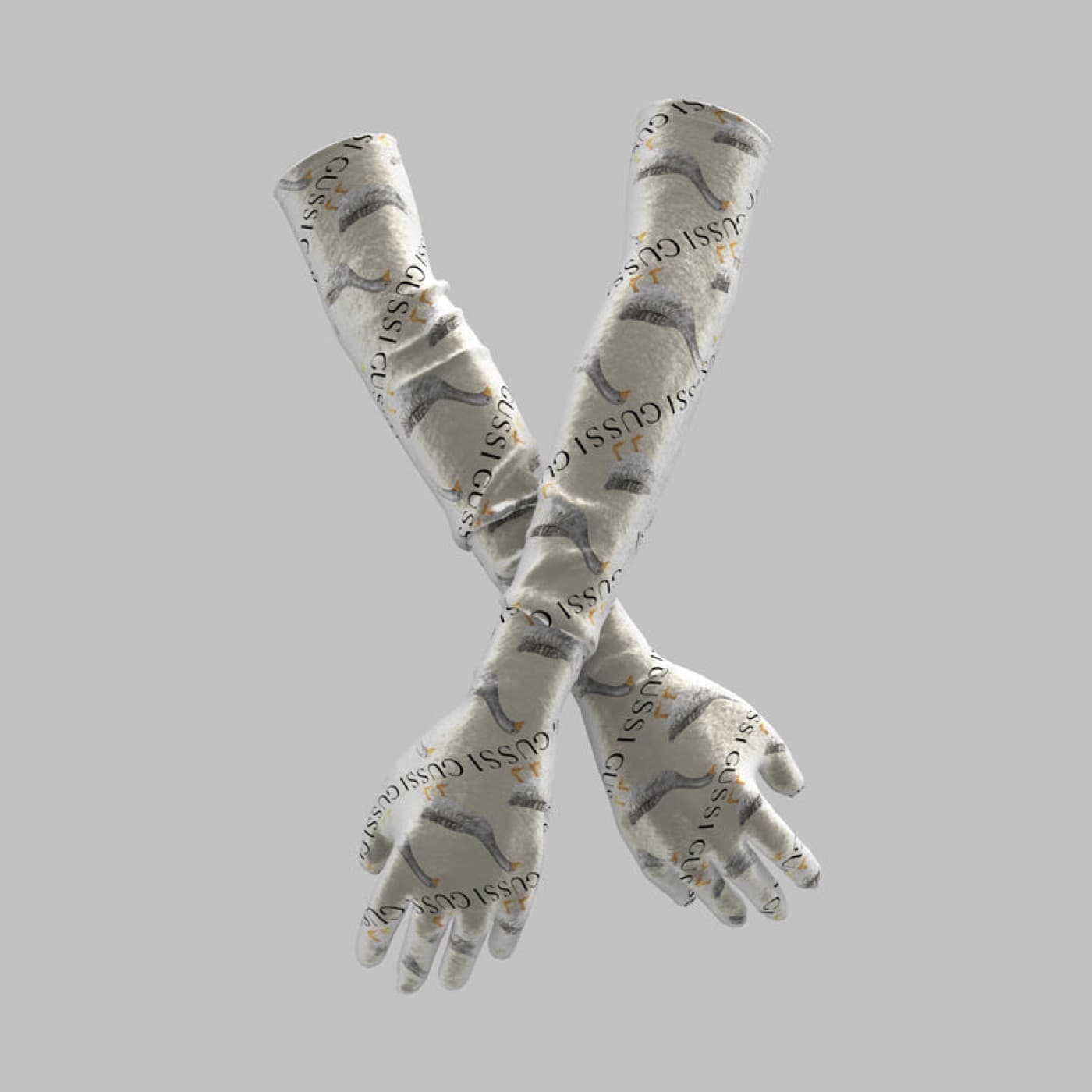 GUSSI printed sleeve gloves from the first line