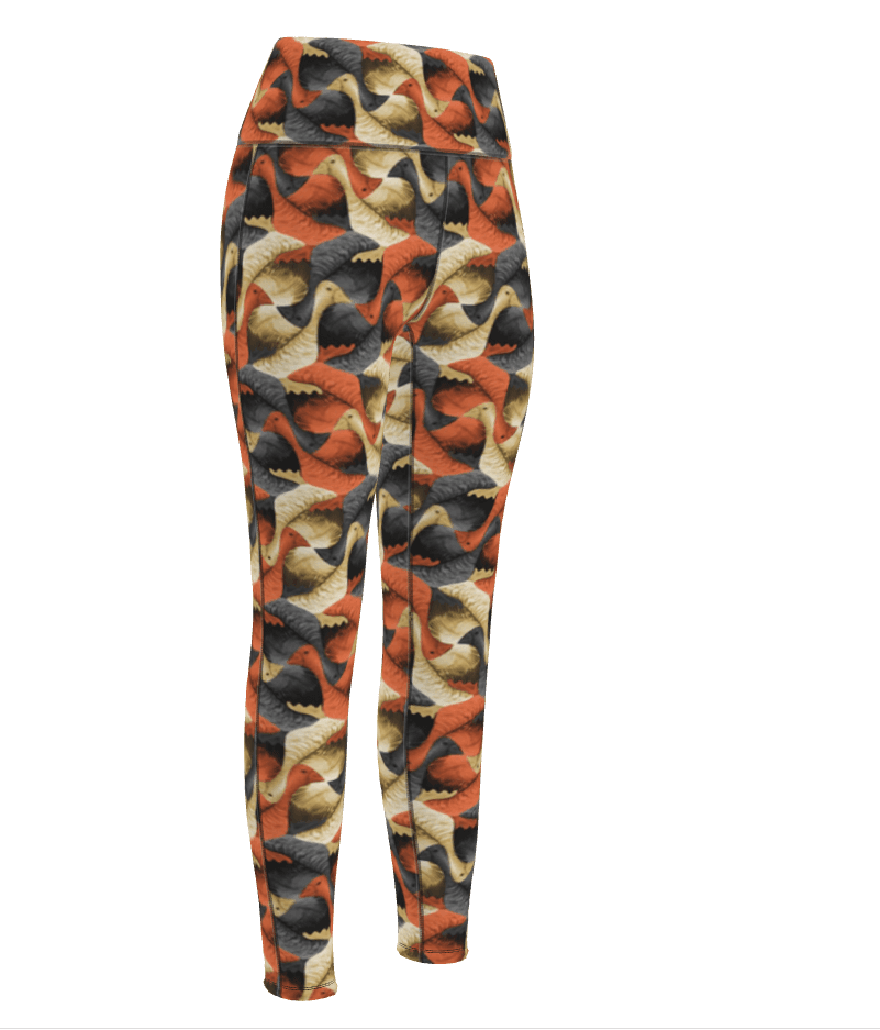GUSSI printed sports leggings, side